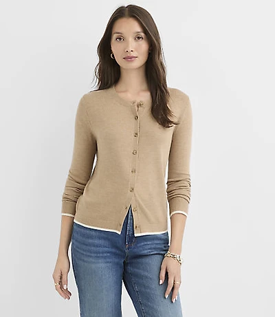 Signature Collection Tipped Cardigan