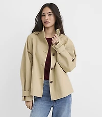 Twill Funnel Neck Jacket