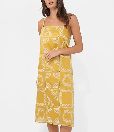 Greylin Cali Embroidered Slip Dress