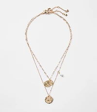 Coin Layered Necklace Set