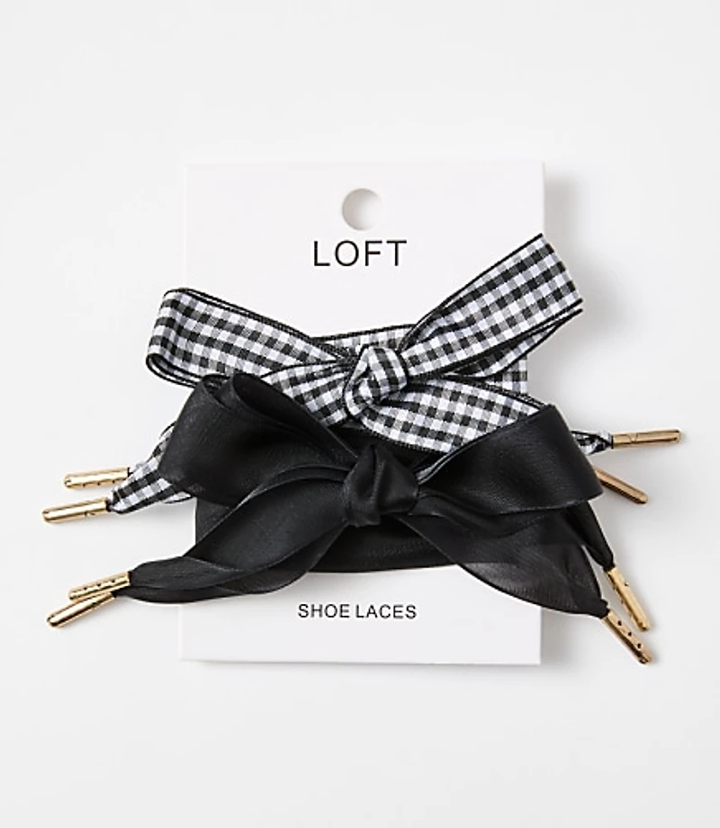 Gingham & Sheer Shoelace Set