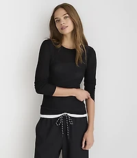 Lou & Grey Layered Jersey Top