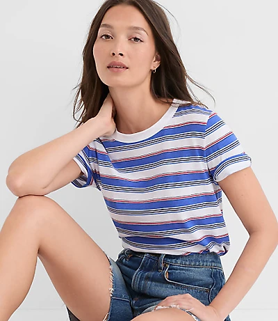 Striped Everyday Crew Tee
