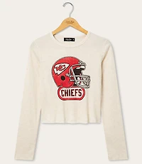 Junk Food Kansas City Chiefs Helmet Crop Thermal