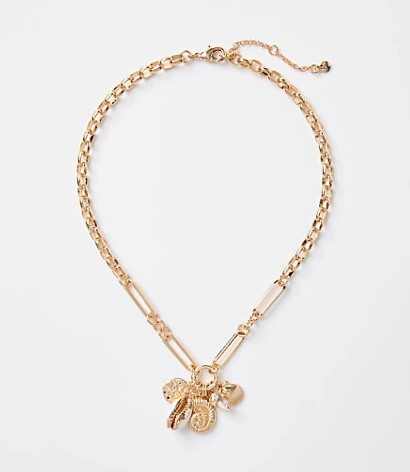 Seashell Cluster Necklace