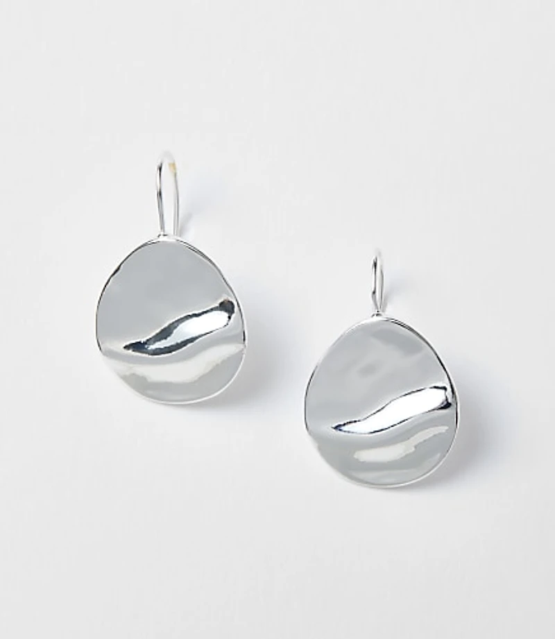Molded Coin Pull Through Earrings