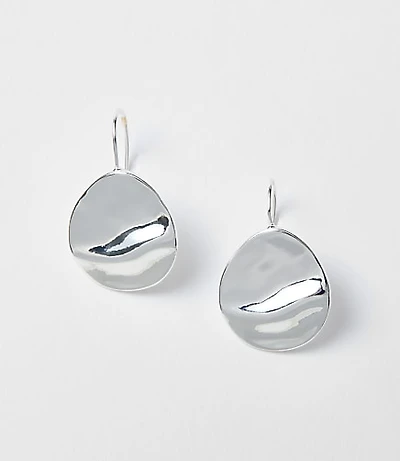 Molded Coin Pull Through Earrings