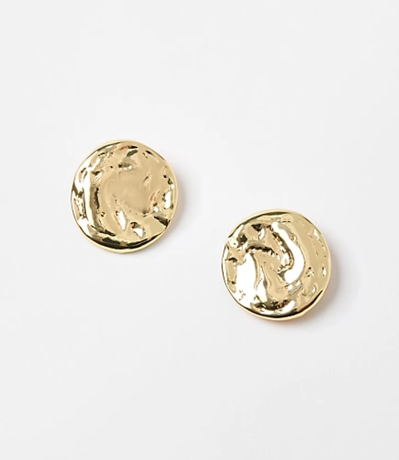 Coin Stud Earrings