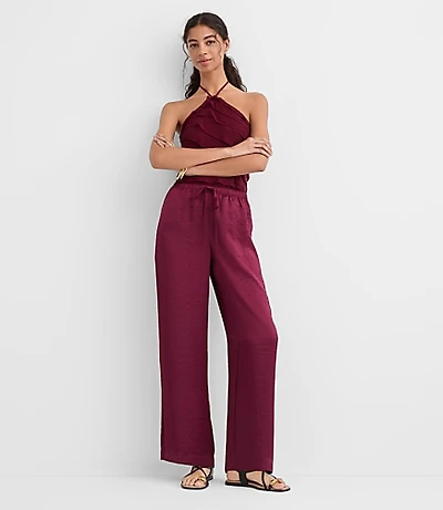 Petite Sawyer Pull On Pants Satin