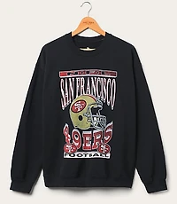Junk Food San Francisco 49ers Helmet Flea Market Crew Fleece