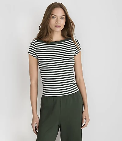 Lou & Grey Striped Essential Modal Baby Tee