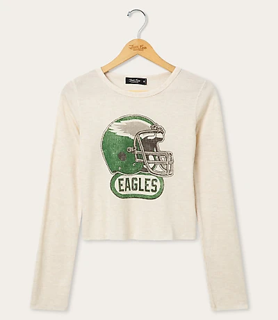 Junk Food Philadelphia Eagles Helmet Crop Thermal