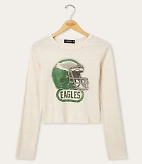 Junk Food Philadelphia Eagles Helmet Crop Thermal