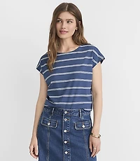 Striped Modern Wedge Tee