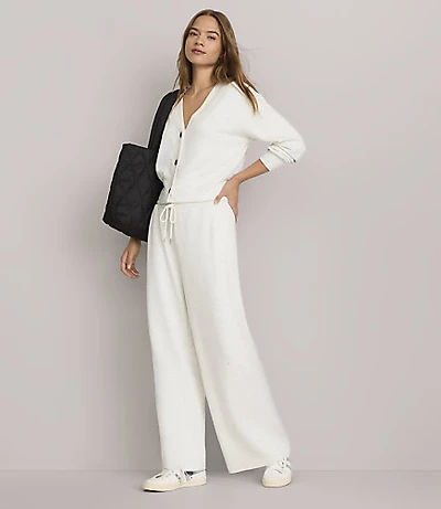 Lou & Grey Flecked Scubasoft Wide Leg Pants