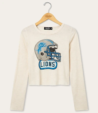 Junk Food Detroit Lions Helmet Crop Thermal