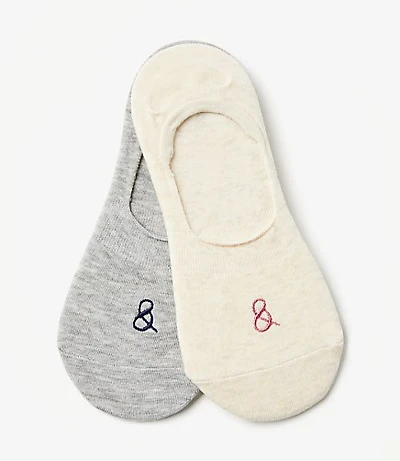 Lou & Grey Heathered No Show Sock Set