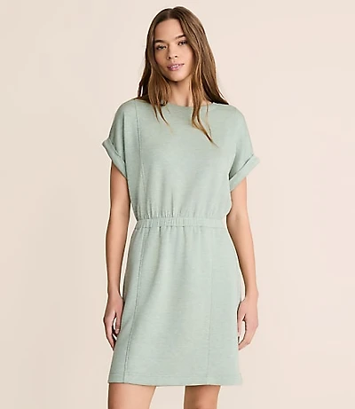 Lou & Grey Heathered Scubasoft Mini Pocket Dress