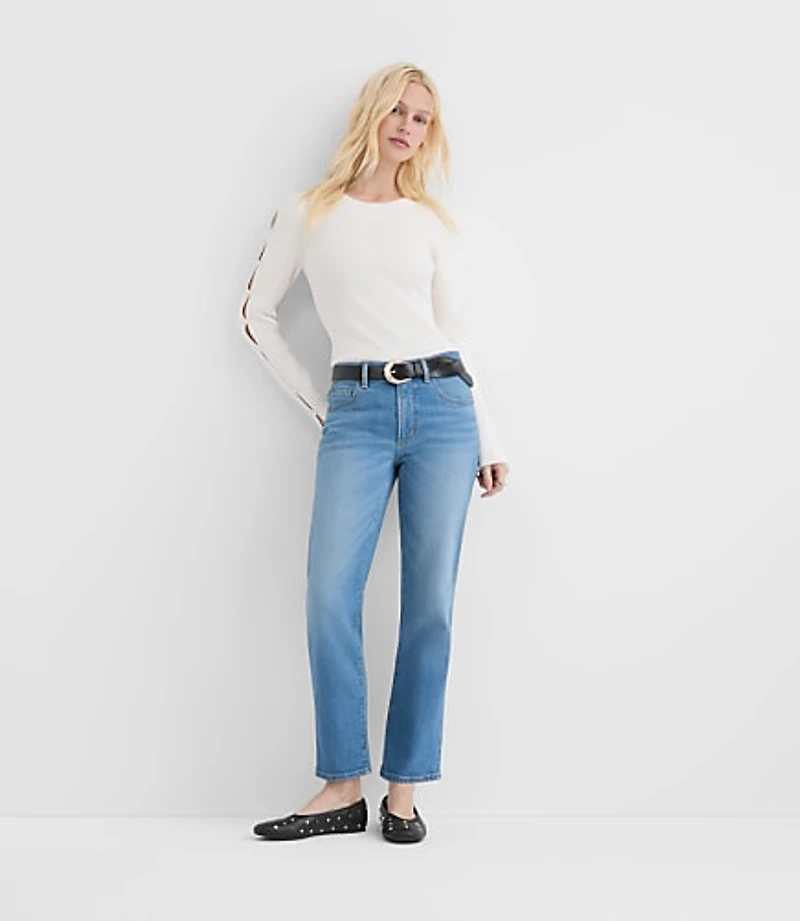Rivete Tall Mid Rise Slim Jeans in Vintage Mid Wash