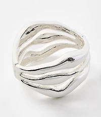 Sculpted Metallic Cuff Bracelet