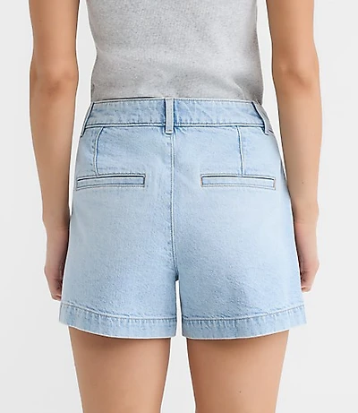Tall Curvy Palmer Denim Shorts Light Vintage Wash