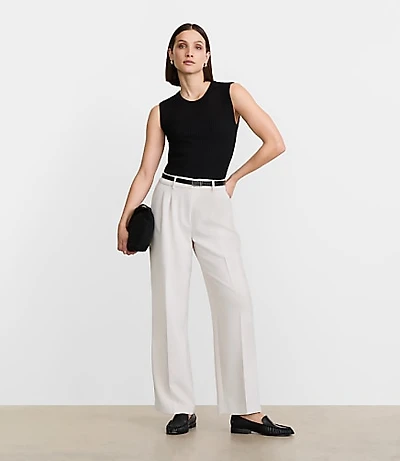 Petite LOFT Versa Ribbed Sleeveless Sweater