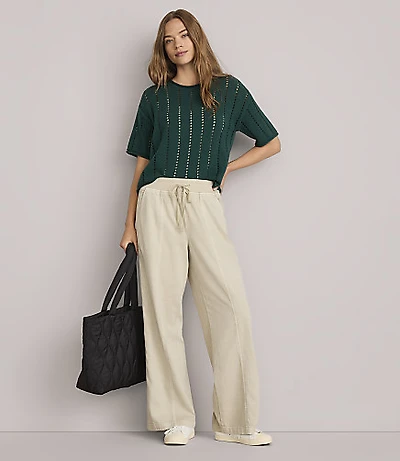 Petite Lou & Grey Softened Denim Wide Leg Pants