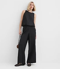 Petite Pull On Wide Leg Pants