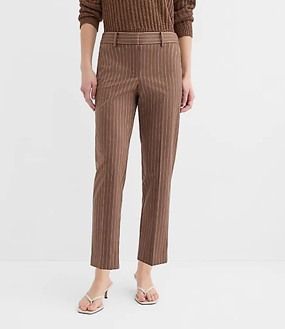 Petite Curvy Riviera Slim Pants Pinstripe