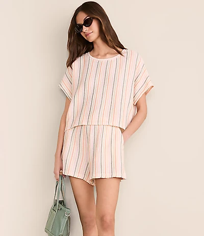 Lou & Grey Striped Triple Cloth Shorts