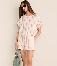 Lou & Grey Striped Triple Cloth Shorts