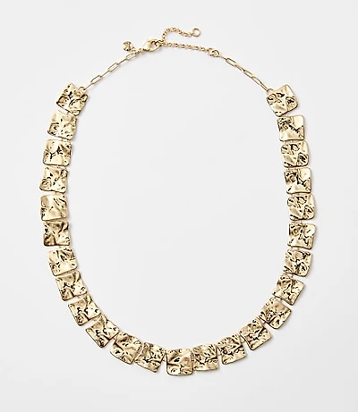 Molded Abstract Statement Necklace