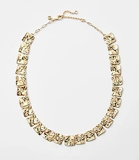 Molded Abstract Statement Necklace