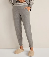 Haven Well Within Organic Cotton Blend Nostalgic Fair Isle Joggers