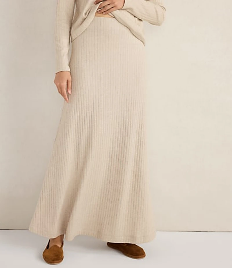 Haven Well Within Lurex Rib Knit Maxi Skirt