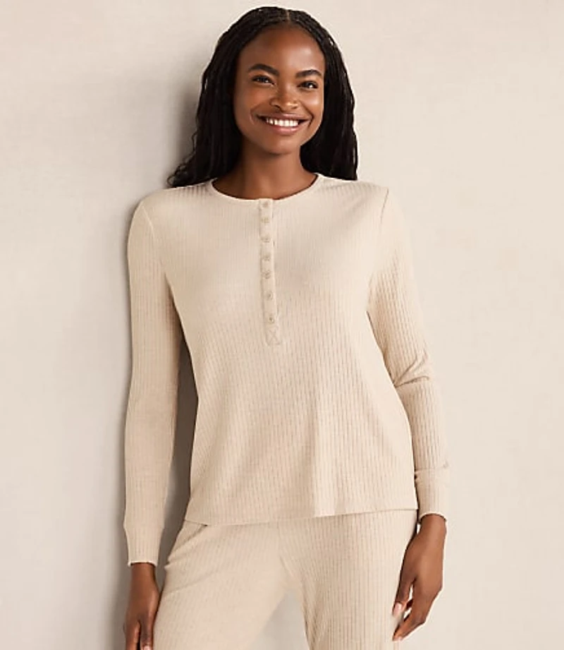 Haven Well Within Drapey Rib Knit Henley