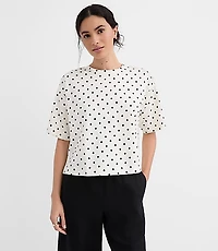 Petite Dotted Modern Tee