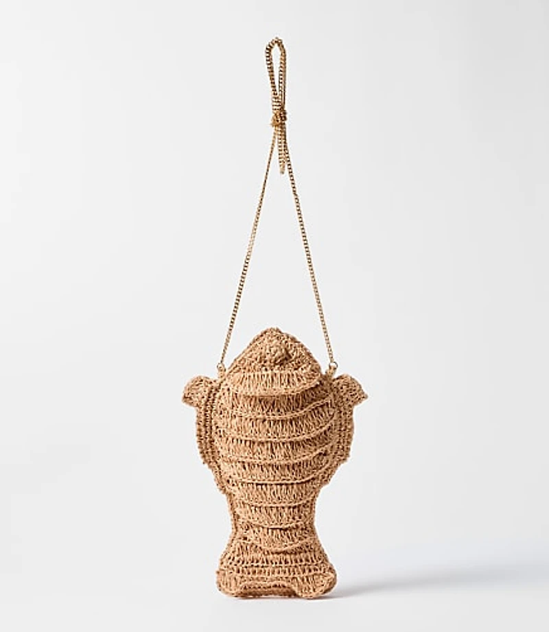 Fish Raffia Bag