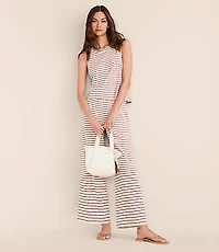 Lou & Grey Striped Wide Leg Crop Pants
