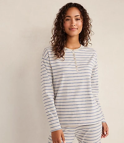 Haven Well Within Organic Cotton Jersey Stripe Henley