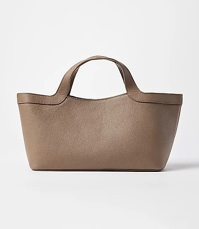 LOFT Versa East West Leather Tote Bag
