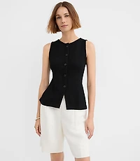Petite Textured Knit Vest