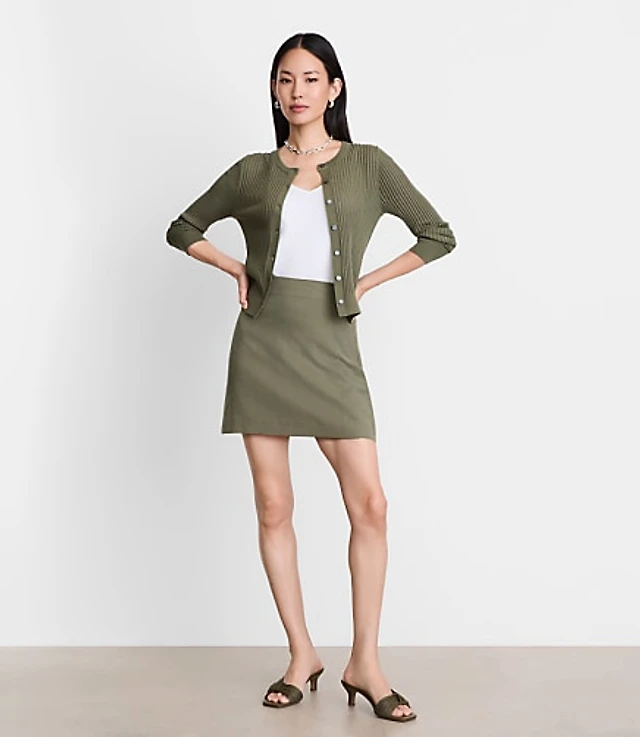 LOFT Versa Ribbed Cardigan