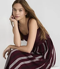 Lou & Grey Striped Linen Cotton Maxi Pocket Dress