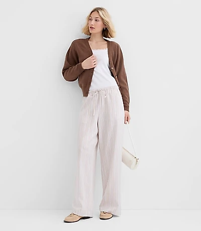 Sawyer Pull On Pants Striped Twill