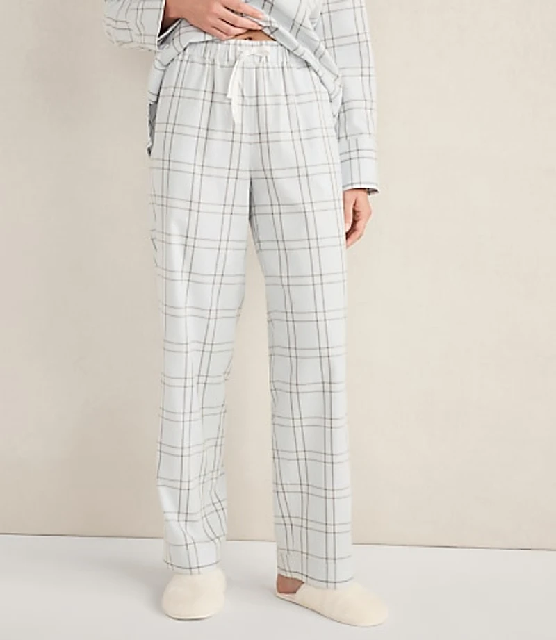 Haven Well Within Lightweight Flannel Windowpane Pajama Pants