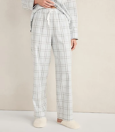 Haven Well Within Lightweight Flannel Windowpane Pajama Pants