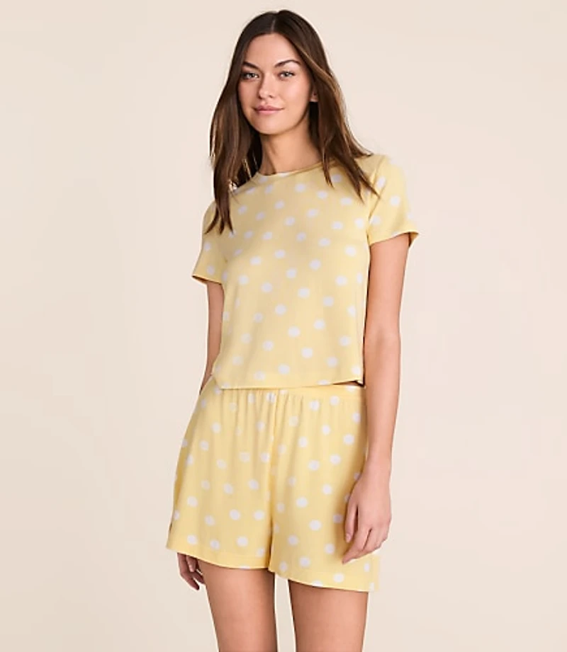 Lou & Grey Dotted Essential Modal Pajama Shorts