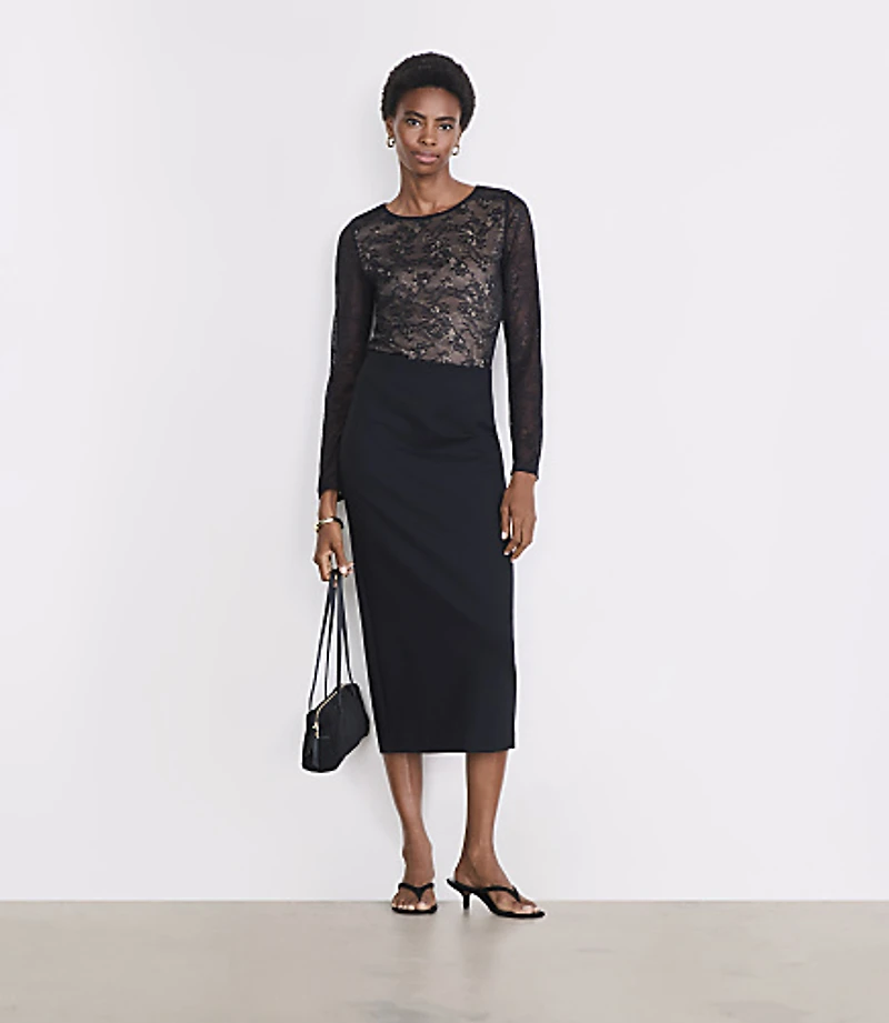 LOFT Versa Stretch Lace Top