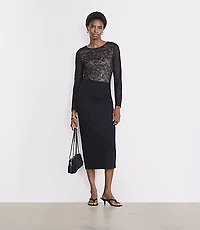 LOFT Versa Stretch Lace Top